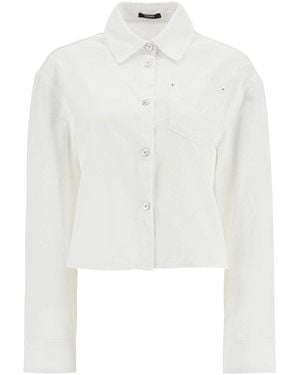 Versace La Medusa '95 Cropped Shirt - White