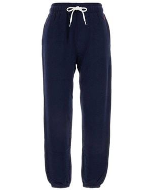 Polo Ralph Lauren Pony Embroidered Drawstring Track Pants - Blue