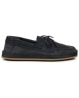 Hogan Lace-Up Boat Shoes - Blue