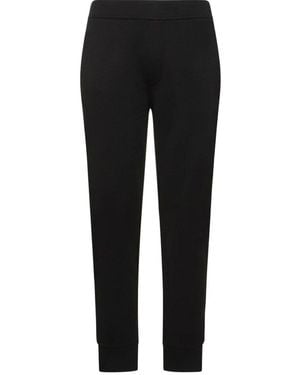 Moncler Logo Patch Straight Leg Trousers - Black