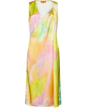 Stine Goya Draped Midi Dress - Yellow