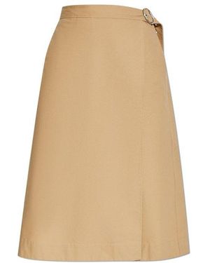 Jil Sander Skirt With Belt - Natural