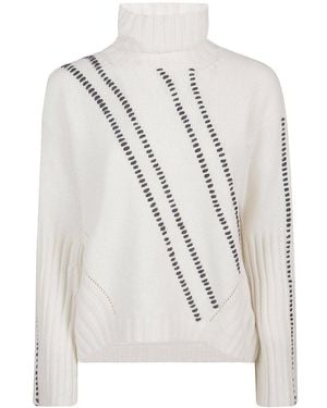 ELEVEN88 Aconitor Turtleneck Jumper - White