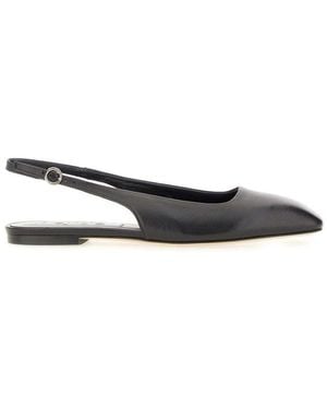 Aeyde Aeyde Geraldine Square Toe Slingback Flats - White