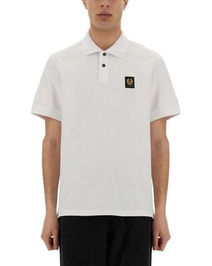 ポロシャツ BELSTAFF Men Polo Shirts 101516 BELSTAFF POLO WHITE White Belstaff Polo Shirt - White - 104284WHITE2XL