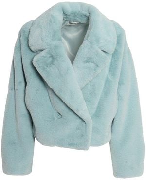 P.A.R.O.S.H. Double-Breasted Cropped Jacket - Blue