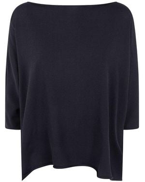 Liviana Conti Relaxed Knit Top - Blue