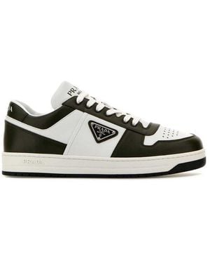 Prada Downtown Lace-Up Trainers - White