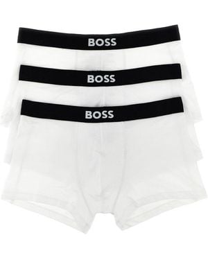 BOSS Logo-Band 3-Pack Boxers - White
