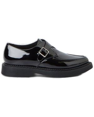 Saint Laurent Buckled Leather Clogs 40