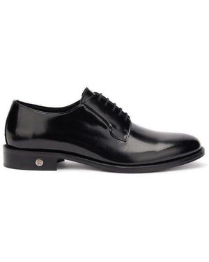 Roberto Cavalli Shiny Effect Lace-Up Shoes - Black