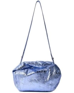 Dries Van Noten Metallic Twist Handbag - Blue