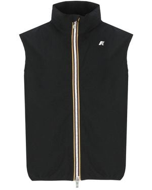 K-Way Sleeveless Zip Jacket - Black