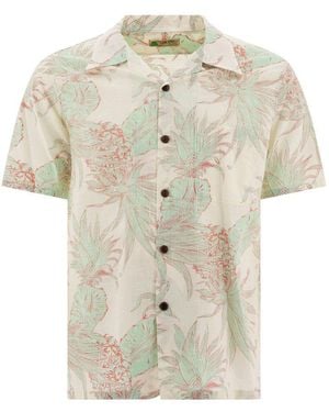 Toyo Enterprise Floral Print Shirt - White