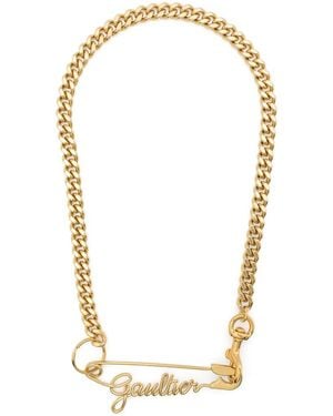 Jean Paul Gaultier The Gaultier Safety Pin Necklace - Metallic