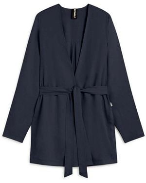 Ecoalf Belted Jacket - Blue