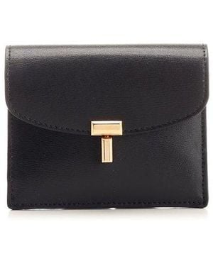 TOTEME T-Lock Small Card Holder - Black