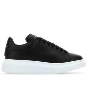 McQueen Oversized Lace-Up Sneakers - Black