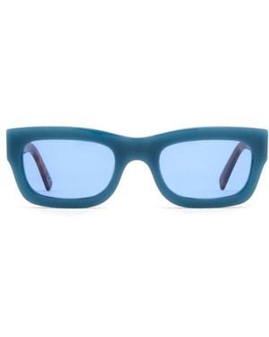 Marni Rectangular Frame Sunglasses - Blue