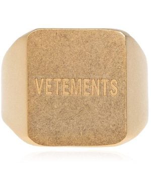 Vetements Logo Ring - Natural