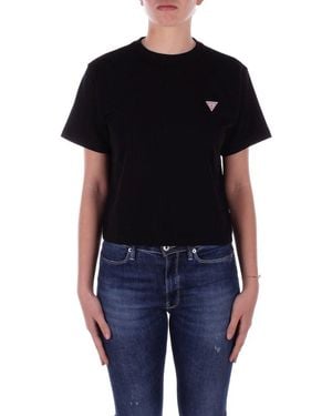 Guess Boxy Mini Triangle T-shirt - Black
