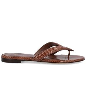 Fendi Fling Flatform Flip-Flops - Brown