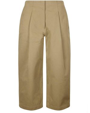 Studio Nicholson Dordoni High-Waisted Wide-Leg Trousers - Natural