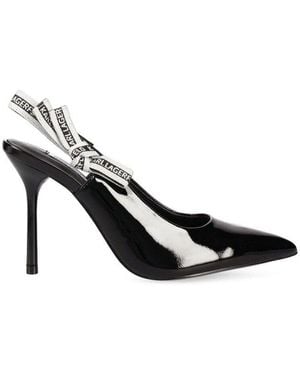 Karl Lagerfeld Pointed-Toe Slingback Pumps - Black