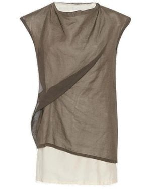The Row Crewneck Sleeveless Top - Grey