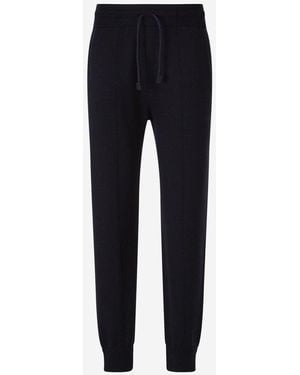 Gran Sasso Stretch Wool Lounge Sweatpants - Blue