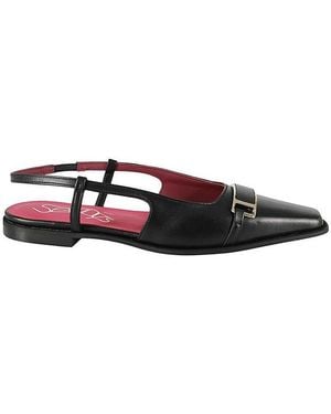 Seboy's Slingback Flats - White