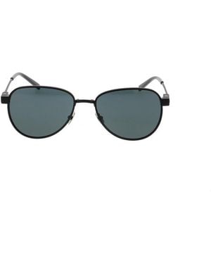 Saint Laurent Oval Frame Sunglasses - Black