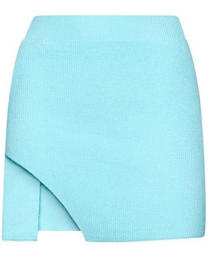 Laneus Asymmetric Mini Skirt - Blue