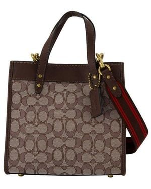 COACH Field 22 Top Handle Bag - Brown
