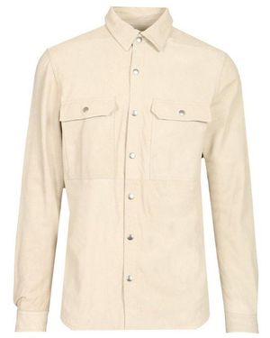 Rick Owens Long Sleeved Outershirt - Natural
