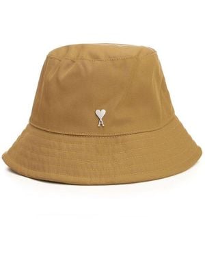 Ami Paris Bucket Hat Paris Hats - Natural