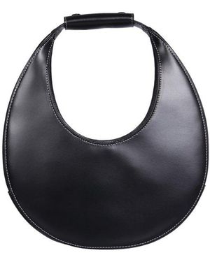 STAUD Moon Logo Debossed Tote Bag - Black