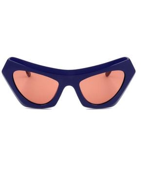 Marni Devil's Pool Cat Eye Frame Sunglasses - Blue