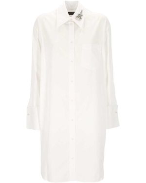 Simone Rocha Embellished Long Shirt - White