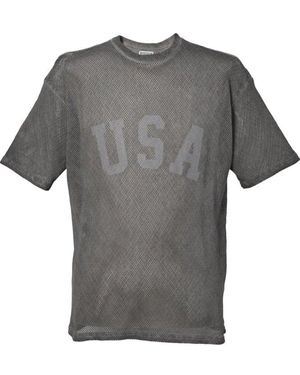 Guess Open Mesh T-Shirt - Grey