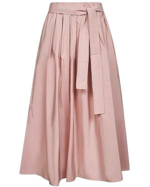 Weekend by Maxmara Pleated Midi Skirt - Pink