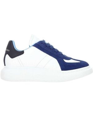 McQueen Oversized Retro Low-Top Sneakers - Blue