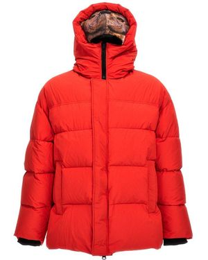 Doublet Animal Accent Down Jacket - Red