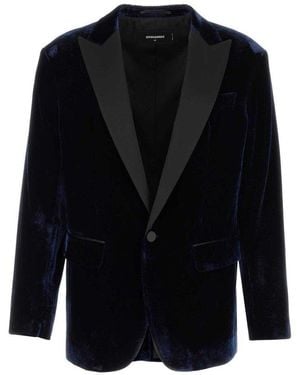 DSquared² Single-Breasted Tailored Blazer - Black