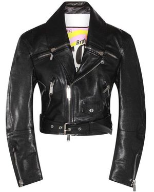 DSquared² Leather Jacket - Black