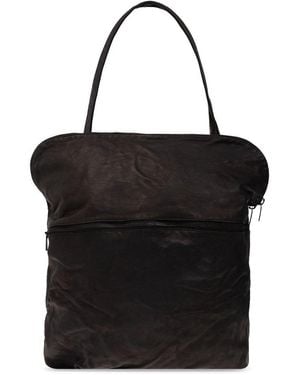 Yohji Yamamoto Product Dyeing Flap Shoulder Bag - Black