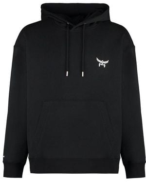MCM Cotton Logo Hoodie For - Black