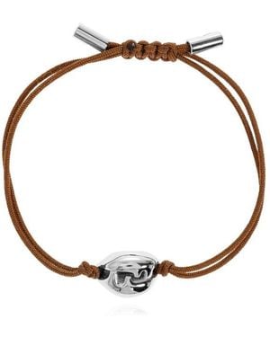 Fendi Bracelet With Brass Ornaments - White