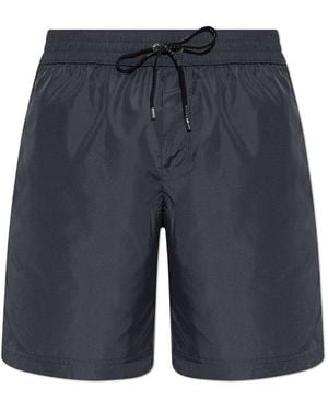 Dolce & Gabbana Elastic Waist Swim Shorts - Gray