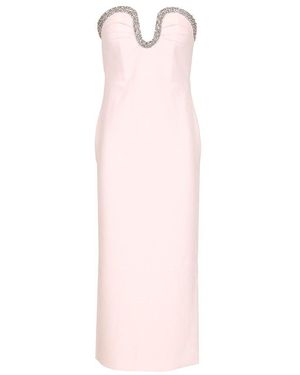 Roland Mouret Embellished Strapless Dress - Pink